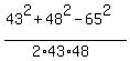 %2843%5E2%2B48%5E2-65%5E2%29%2F%282%2A43%2A48%29