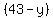 %2843-y%29