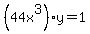 %2844x%5E3%29%2Ay+=+1