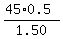 %2845%2A0.5%29%2F1.50