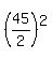 %2845%2F2%29%5E2