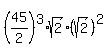 %2845%2F2%29%5E3%2Asqrt%282%29%28sqrt%282%29%29%5E2