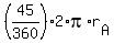 %2845%2F360%29%2A2%2Api%2Ar%5BA%5D