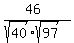 %2846%29%2F%28sqrt%2840%29sqrt%2897%29%29
