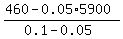 %28460-0.05%2A5900%29%2F%280.1-0.05%29