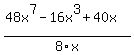 %2848x%5E7-16x%5E3%2B40x%29%2F8x