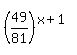 %2849%2F81%29%5E%28x%2B1%29