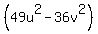 %2849u%5E2-36v%5E2%29