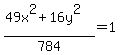 %2849x%5E2+%2B+16y%5E2%29%2F784+=+1