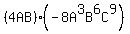%284AB%29%28-8A%5E3B%5E6C%5E9%29
