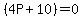 %284P%2B10%29=0