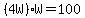 %284W%29W=100