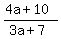 %284a%2B10%29%2F%283a%2B7%29