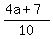 %284a%2B7%29%2F10