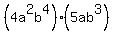%284a%5E2b%5E4%29%2A%285ab%5E3%29