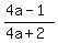 %284a+-+1%29%2F%284a+%2B+2%29