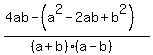 %284ab+-+%28a%5E2-2ab%2Bb%5E2%29%29%2F%28%28a%2Bb%29%2A%28a-b%29%29