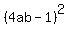 %284ab-1%29%5E2