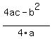 %284ac-b%5E2%29%2F4a