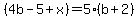 %284b-5%2Bx%29=5%28b%2B2%29