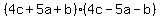 %284c%2B5a%2Bb%29%284c-5a-b%29