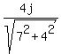 %284j%29%2Fsqrt%287%5E2%2B4%5E2%29