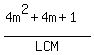 %284m%5E2%2B4m%2B1%29%2FLCM