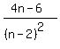%284n-6%29%2F%28%28n-2%29%5E2%29