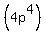 %284p%5E4%29