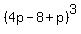 %284p-8%2Bp%29%5E3