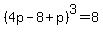 %284p-8%2Bp%29%5E3+=+8