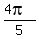 %284pi%29%2F5