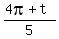 %284pi++%2B+t%29%2F+5%29