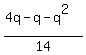 %284q-q-q%5E2%29%2F14%29