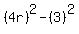 %284r%29%5E2-%283%29%5E2