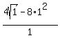 %284sqrt%281%29-8%2A1%5E2%29%2F1