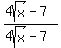 %284sqrt%28x%29-7%29%2F%284sqrt%28x%29-7%29