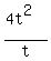 %284t%5E2%29%2Ft