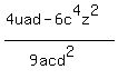 %284uad-6c%5E4z%5E2%29%2F%289acd%5E2%29+