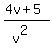 %284v%2B5%29%2F%28v%5E2%29