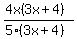 \"%284x%283x%2B4%29%29%2F%285%283x%2B4%29%29\"