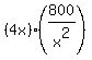 %284x%29%2A%28800%2Fx%5E2%29