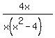 %284x%29%2F%28x%28x%5E2-4%29%29
