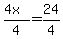 %284x%29%2F4=24%2F4