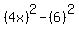 %284x%29%5E2-%286%29%5E2