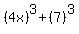 %284x%29%5E3%2B%287%29%5E3