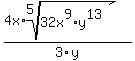 %284x%2Aroot%285%2C32x%5E9%2Ay%5E13%29%29%2F3y