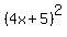 %284x%2B5%29%5E2+