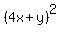 %284x%2By%29%5E2