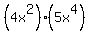 %284x%5E2%29%2A%285x%5E4%29